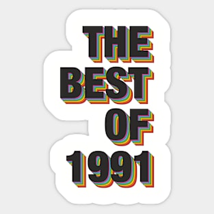 The Best Of 1991 Sticker